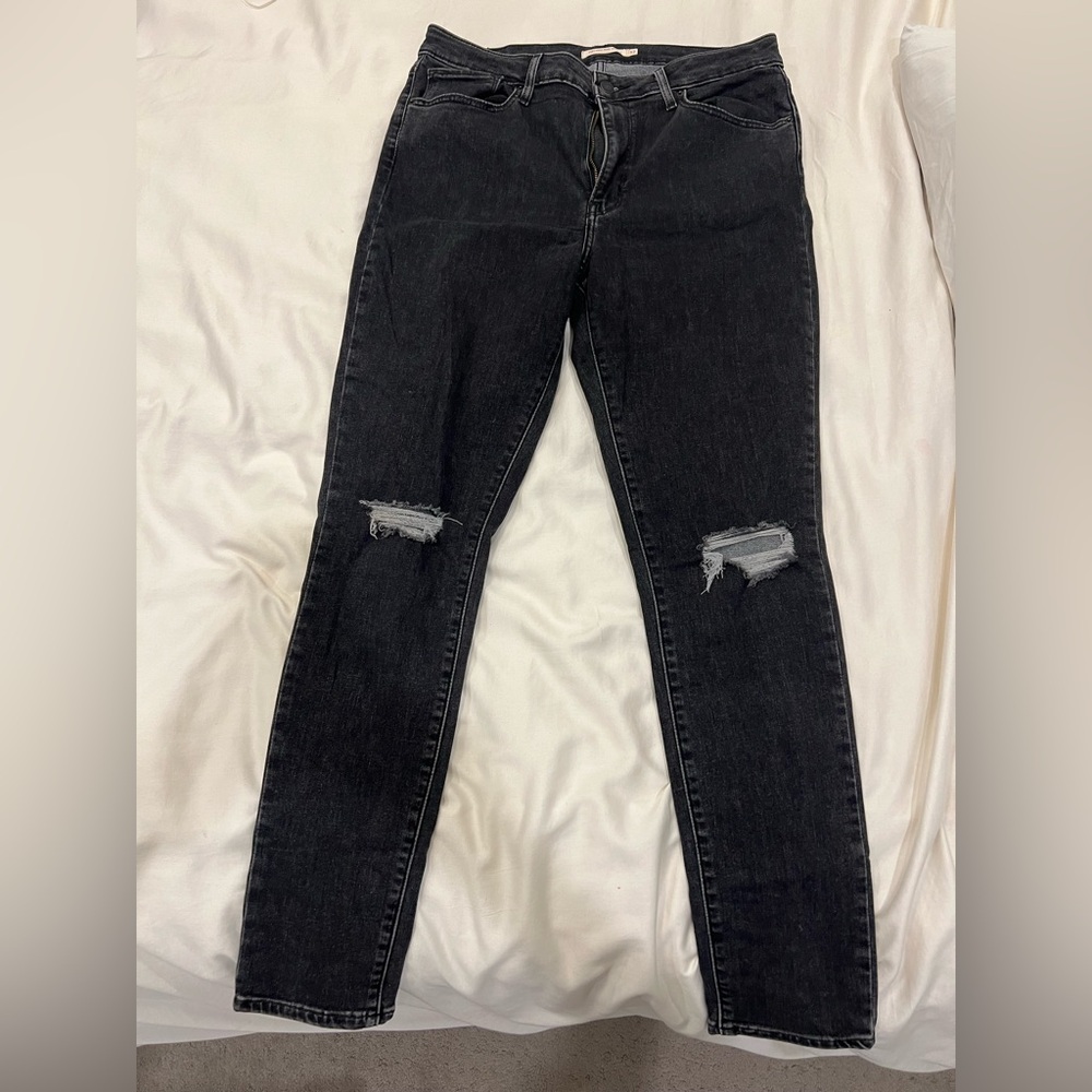 Levi's Dark Charcoal/Light Black Skinny Jeans